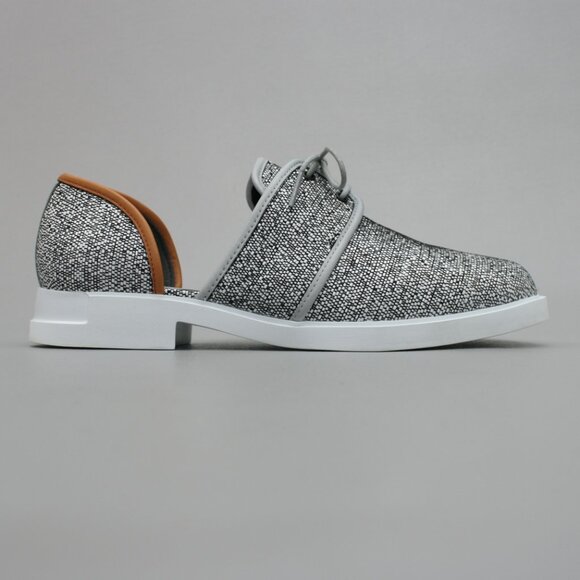 Camper 40 (Ladies 10) Snimi Derby Twins Gray Semi-Open Lace-up Extralight Shoes - Picture 4 of 12